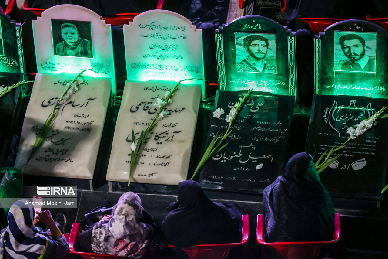 حضور قالیباف در یادواره شهدای باغ فیض