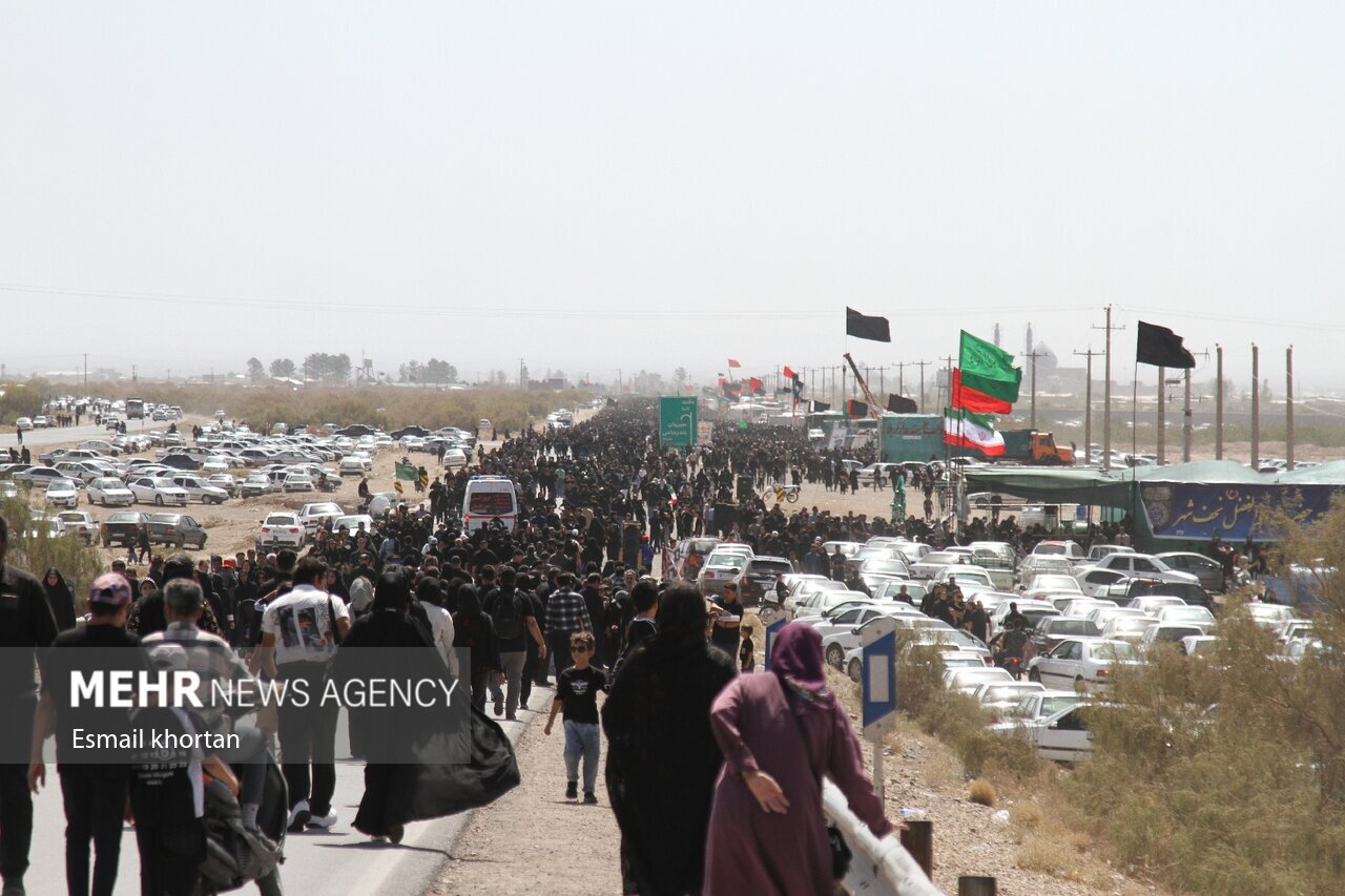 مراسم جاماندگان اربعین در استان‌ها