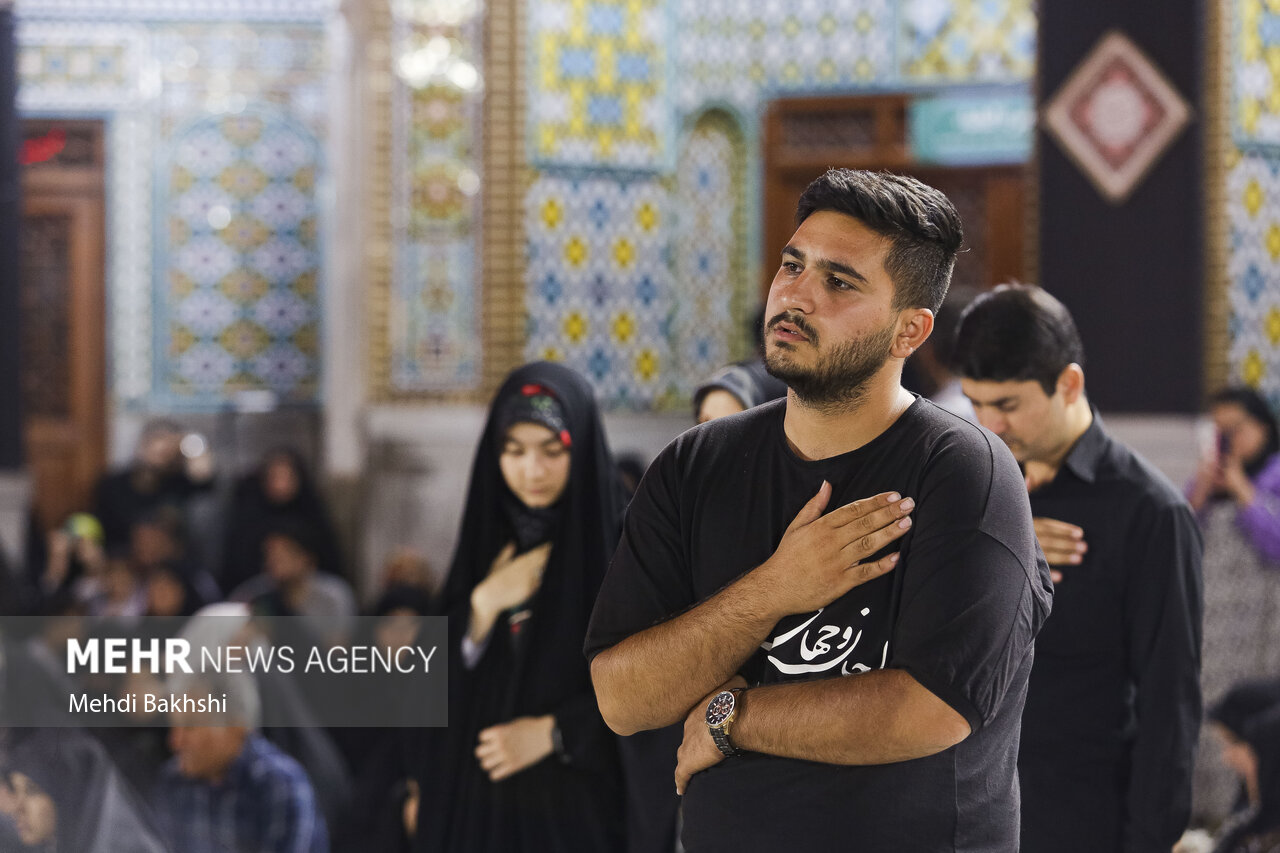 حال و هوای حرم اخت الرضا(ع)در شب شهادت ثامن الحجج(ع)