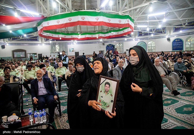  آیین وداع با پیکر شهید سروان محمد قنبری در اهواز