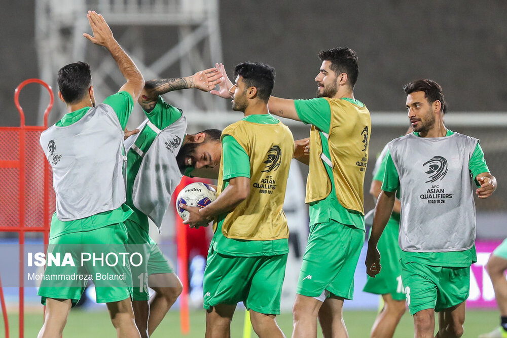 تمرین تیم ملی فوتبال ایران