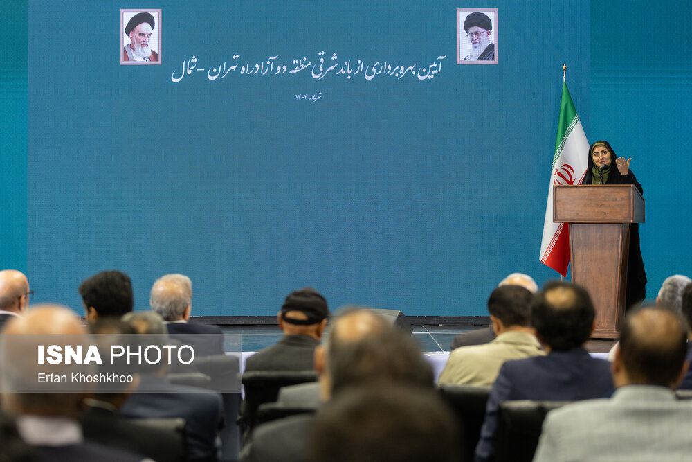 افتتاح باند شرقی منطقه دو آزادراه تهران - شمال