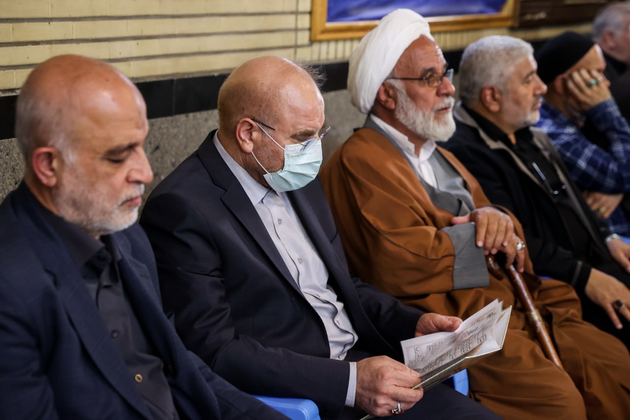 حضور قالیباف در مراسم ترحیم سردار شهید حسین خالقی