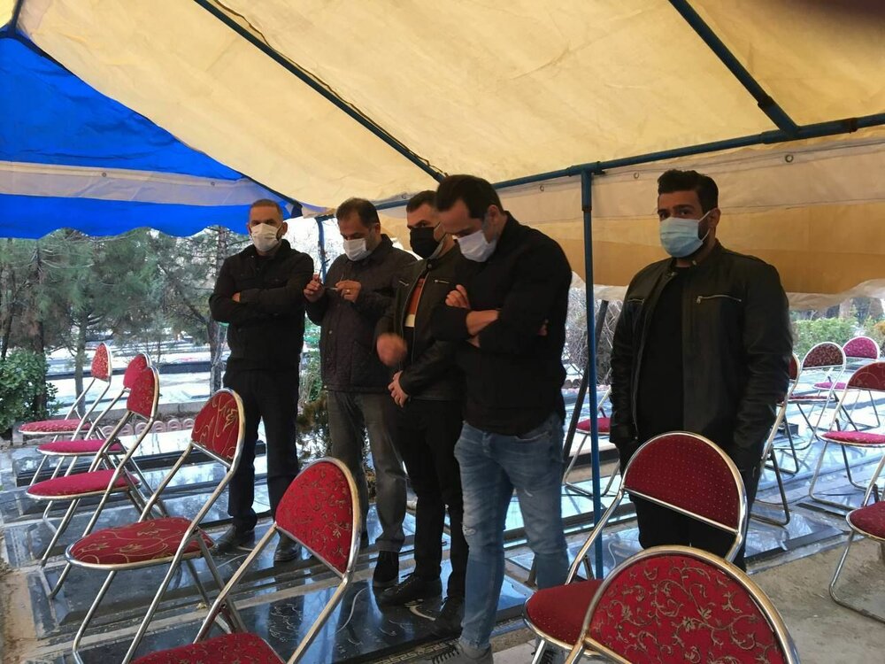 مراسم خاکسپاری علی انصاریان