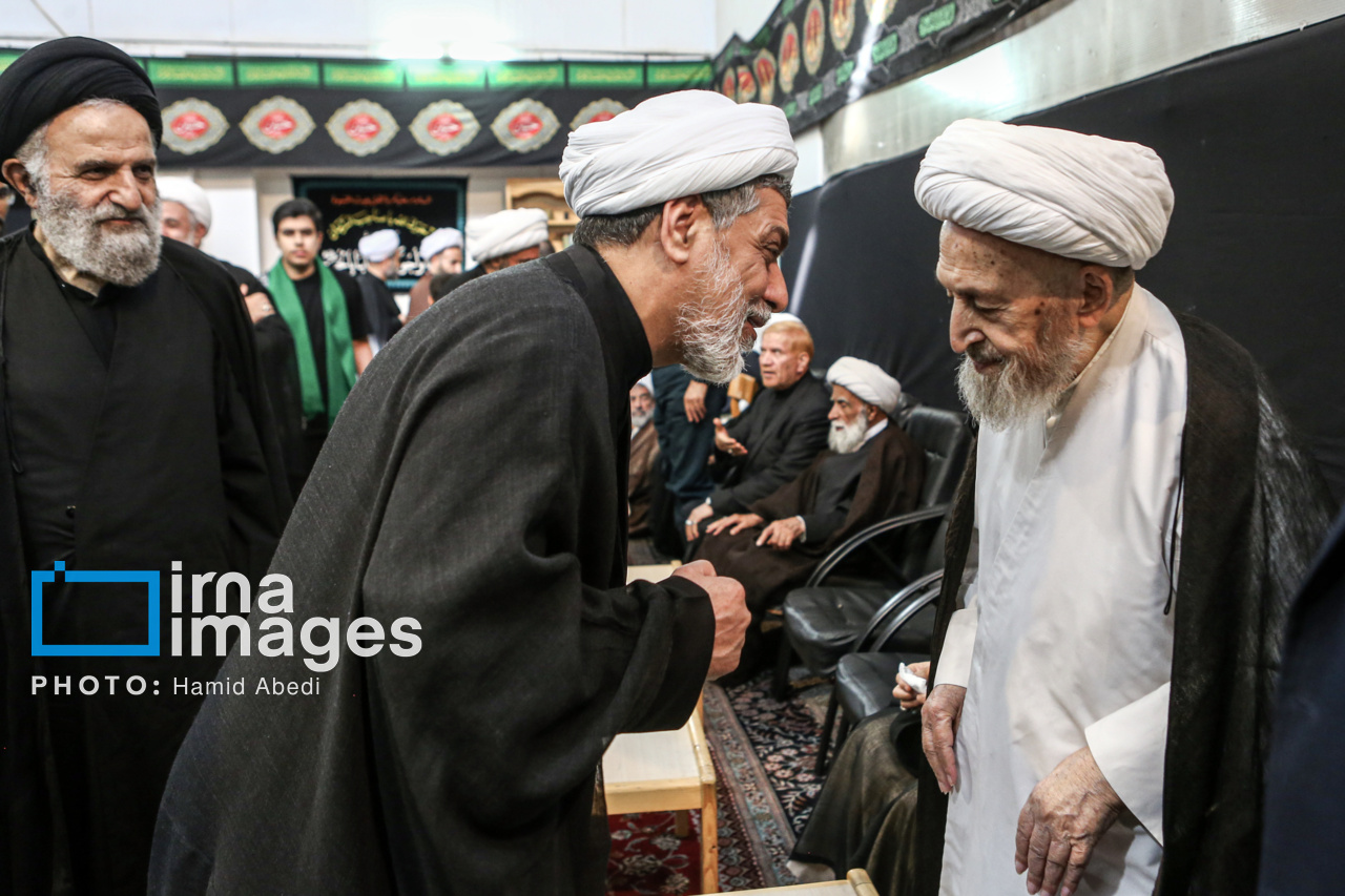 عزاداری مراجع تقلید قم در عاشورای حسینی