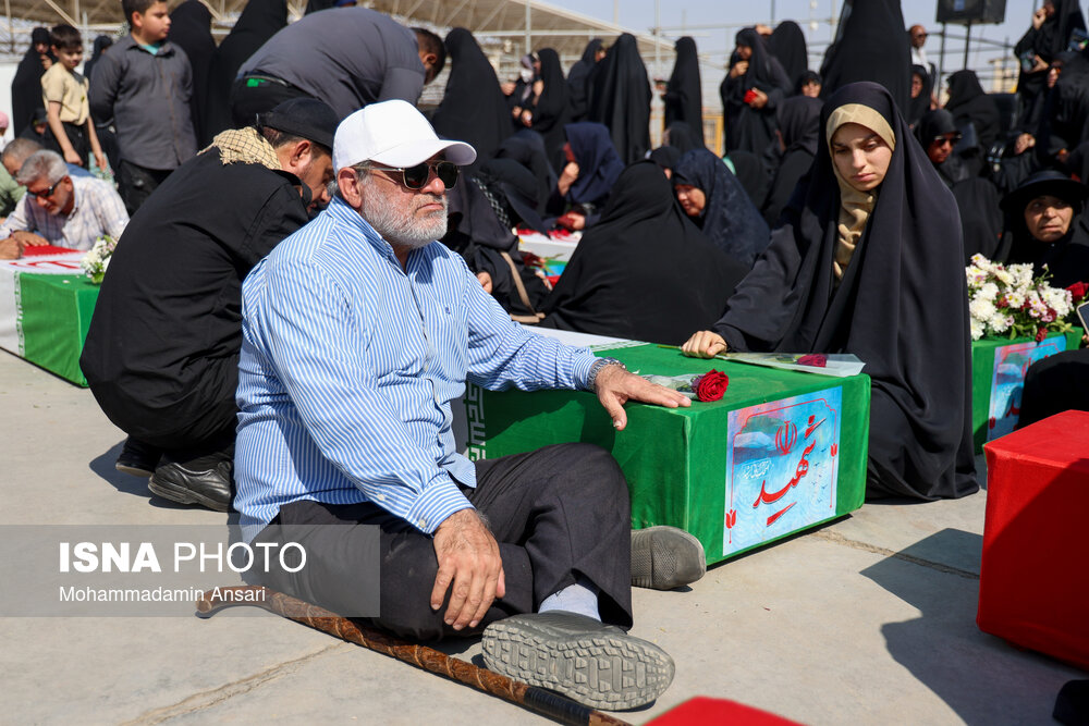 ورود پیکرهای مطهر ۴۴ شهید تازه تفحص‌شده به کشور از مرز شلمچه