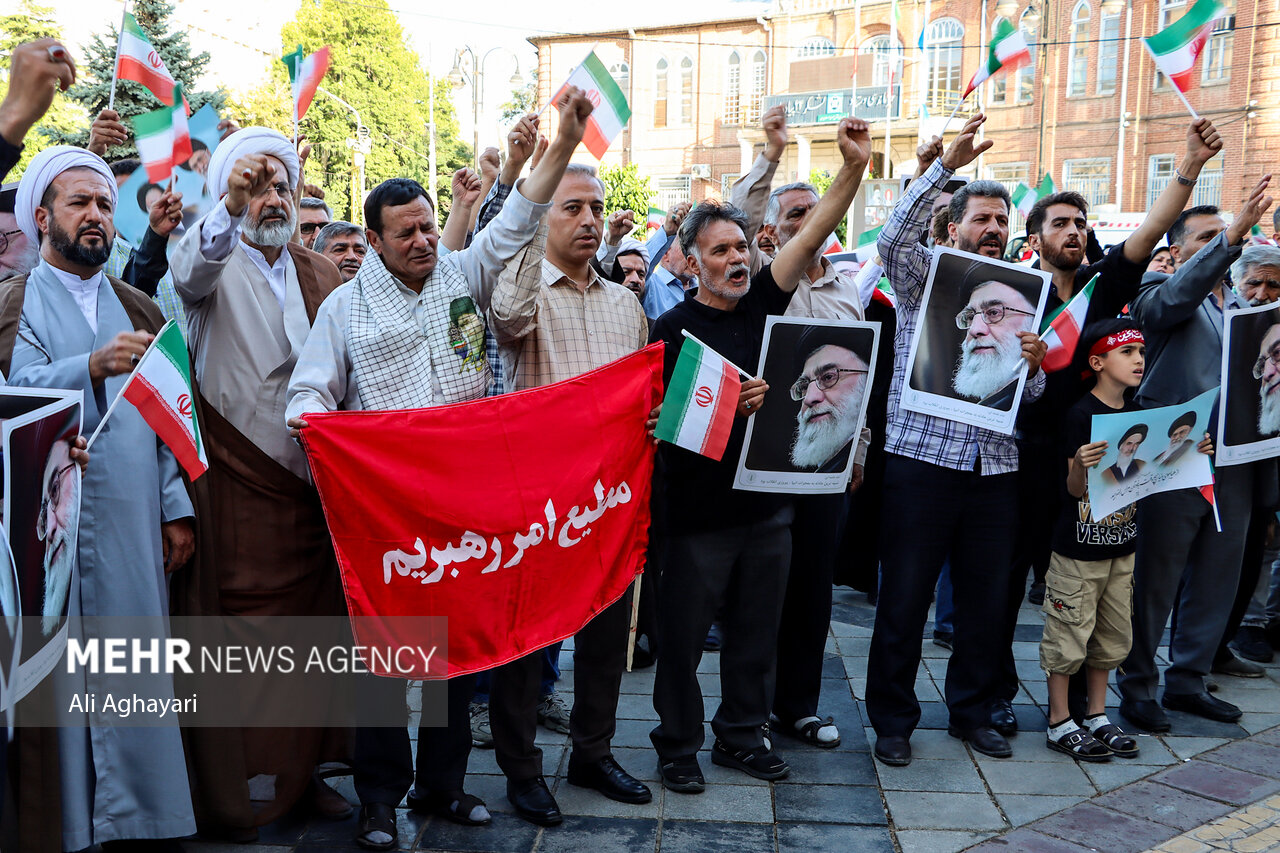 تجمع مردمی حمایت از عملیات «بشارت فتح» در سراسر کشور
