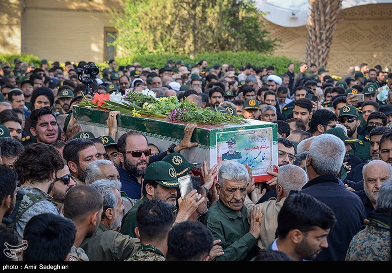 مراسم استقبال از پیکر سردار شهید غیب پرور 