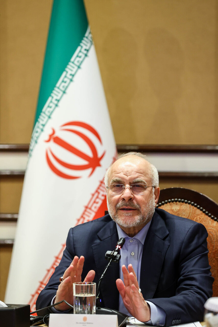 نشست اعضای فدراسیون اتاق‌های بازرگانی پاکستان با  قالیباف 