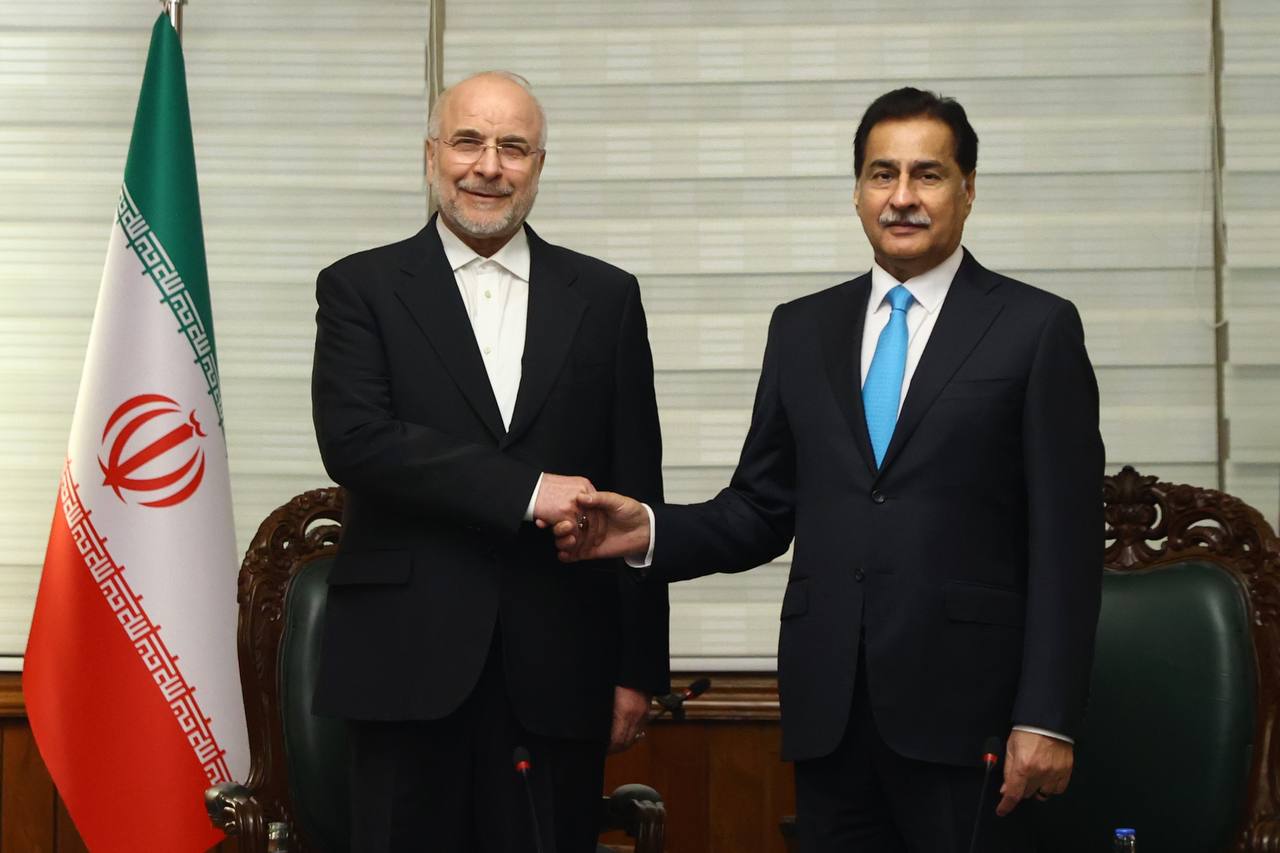 دیدار دو جانبه قالیباف و ایاز صادق