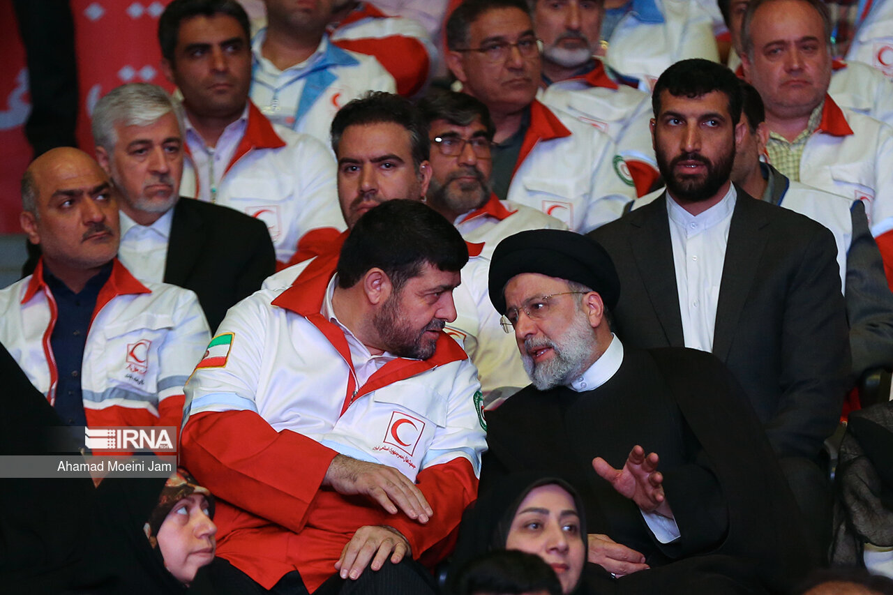 حضور رئیسی در مراسم روز جهانی صلیب سرخ و هلال احمر