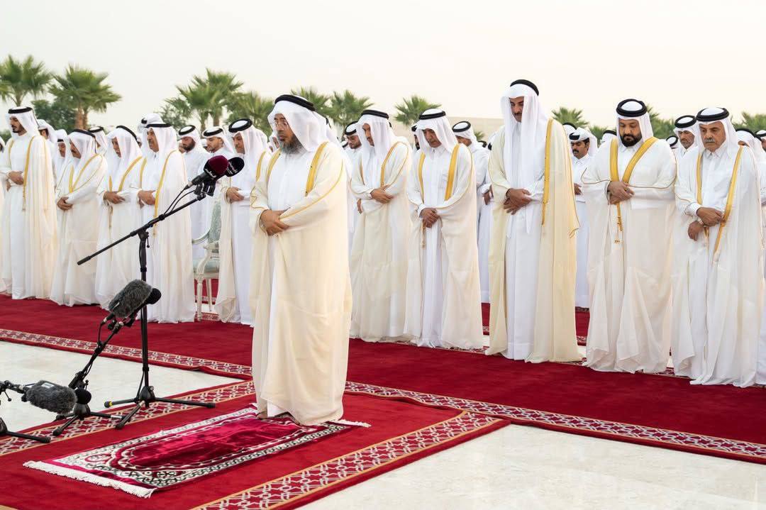 اقامه نماز باران امیر قطر