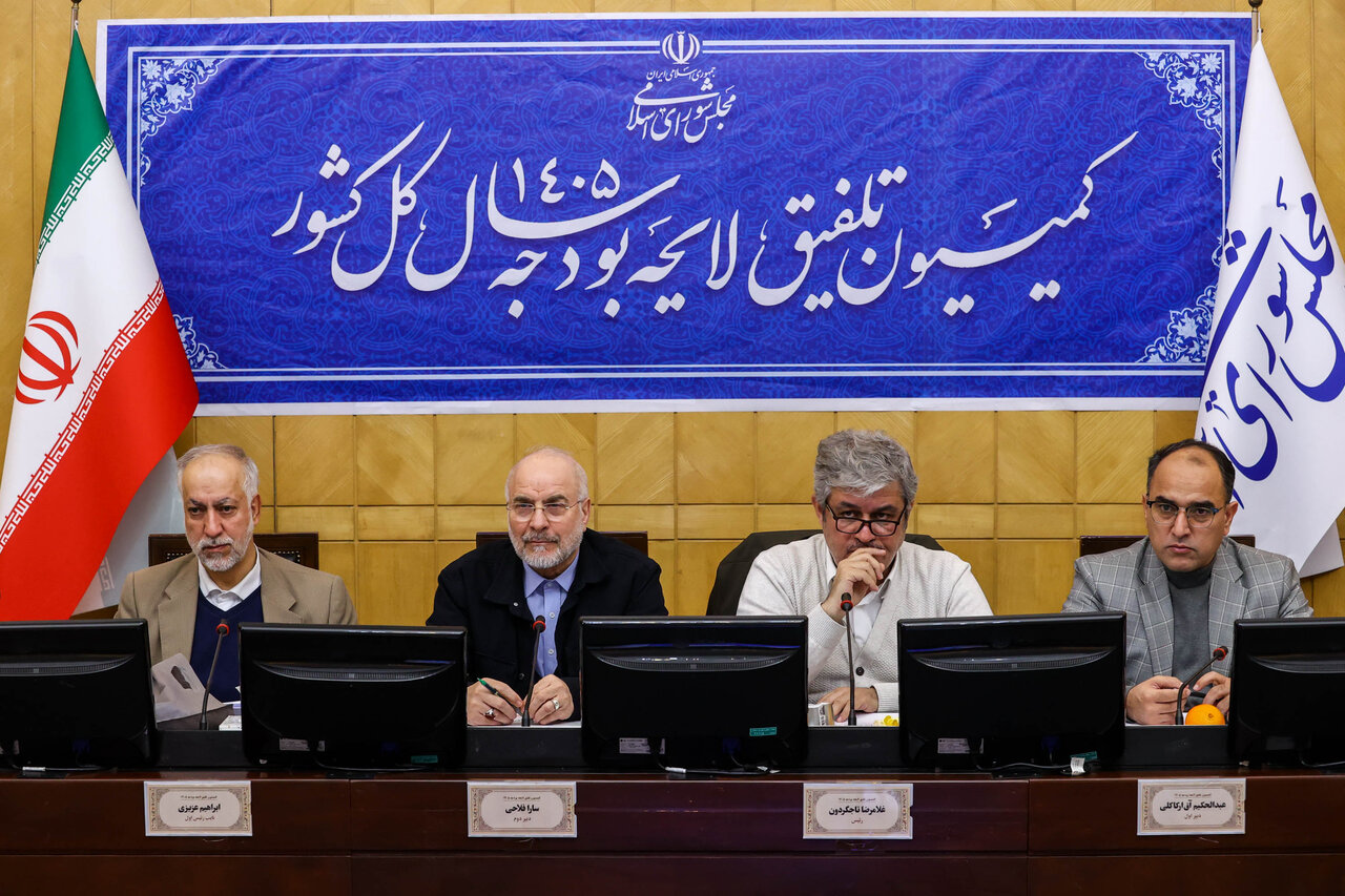 نشست اعضای کمیسیون تلفیق با رئیس مجلس