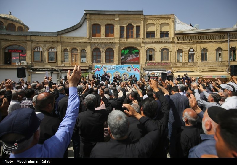 تشییع پیکر شهدای حملات رژیم صهیونیستی در همدان
