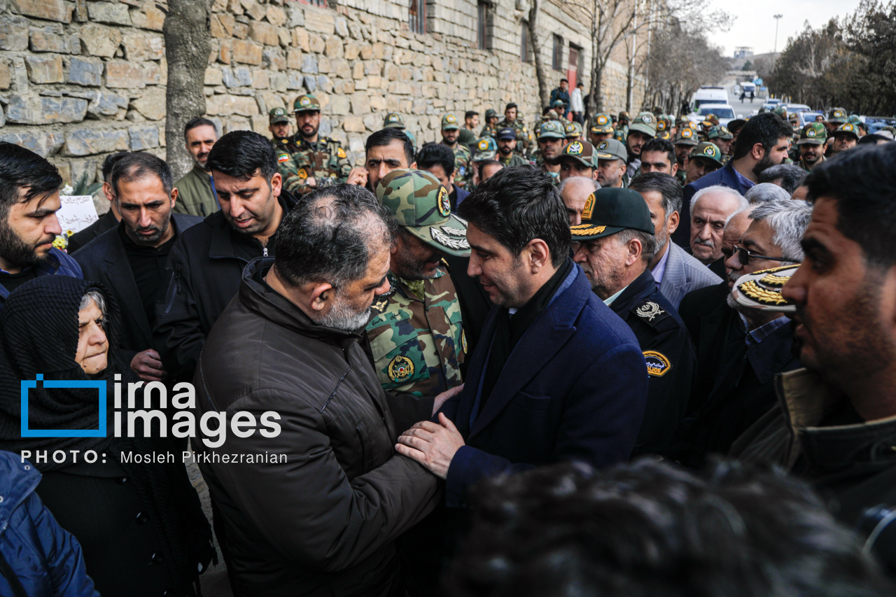 تشییع و خاکسپاری پیکر مرحوم «مظفر ایرانی»