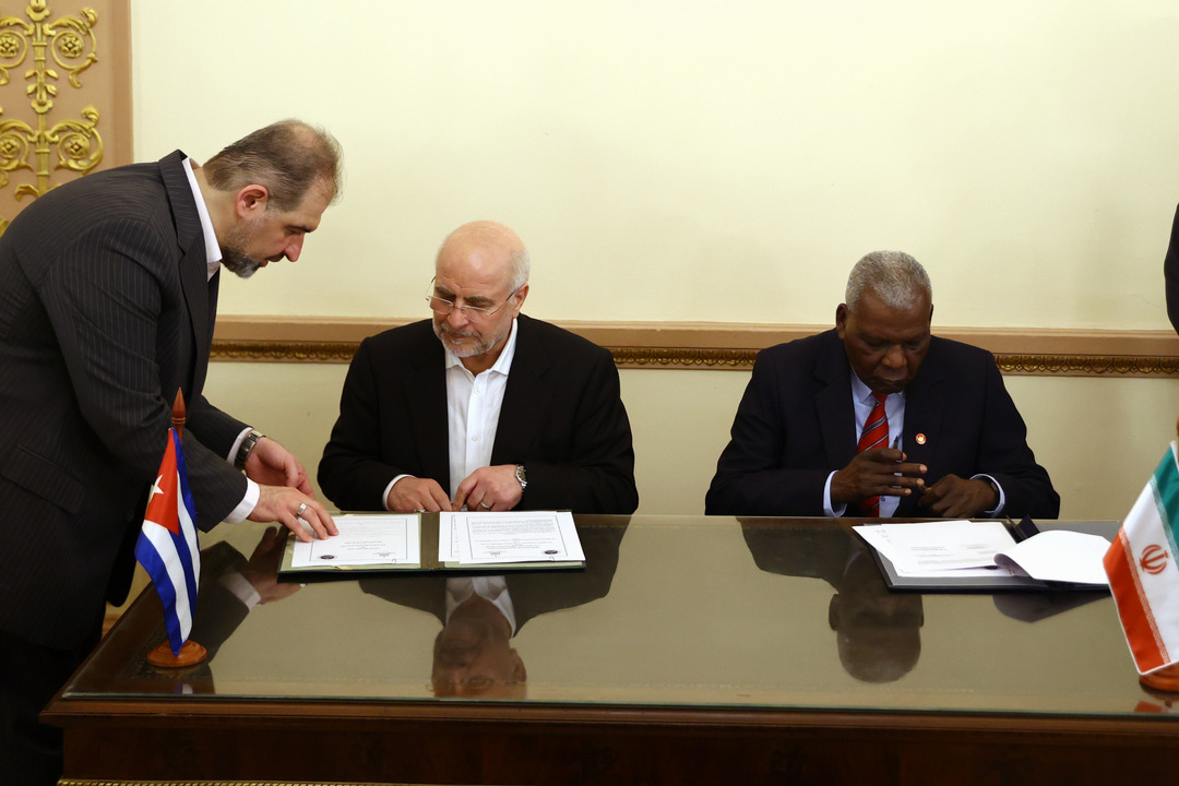 دیدار  قالیباف با لاسو هرناندز، رئیس مجلس کوبا