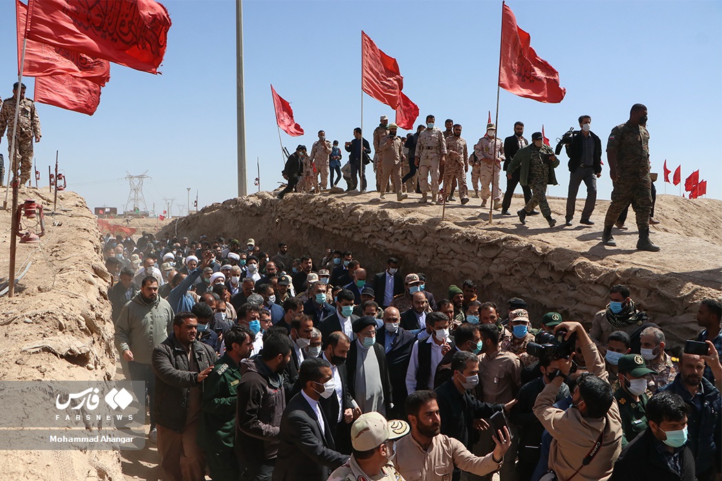 حضور رئیس جمهور در یادمان شهدای شلمچه