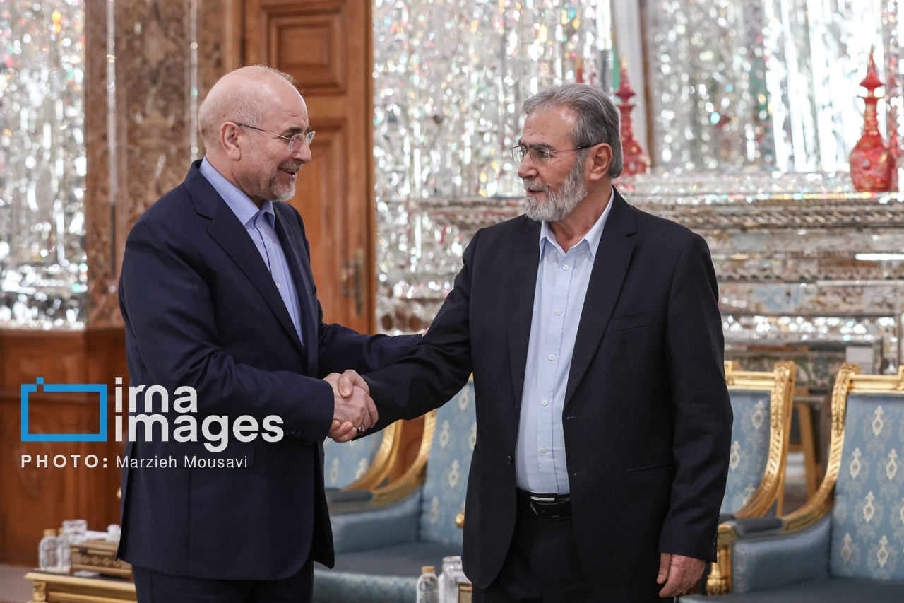 دیدار دبیر کل جنبش جهاد اسلامی فلسطین با قالیباف