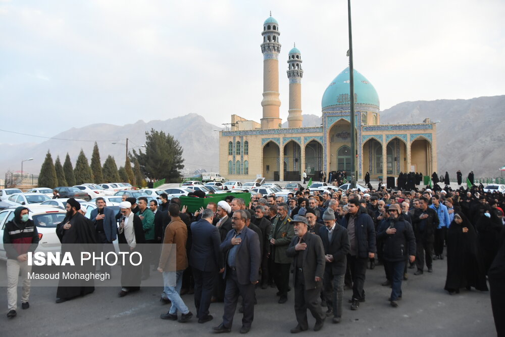 مراسم وداع با پیکر آیت الله سید محمد شاهچراغی