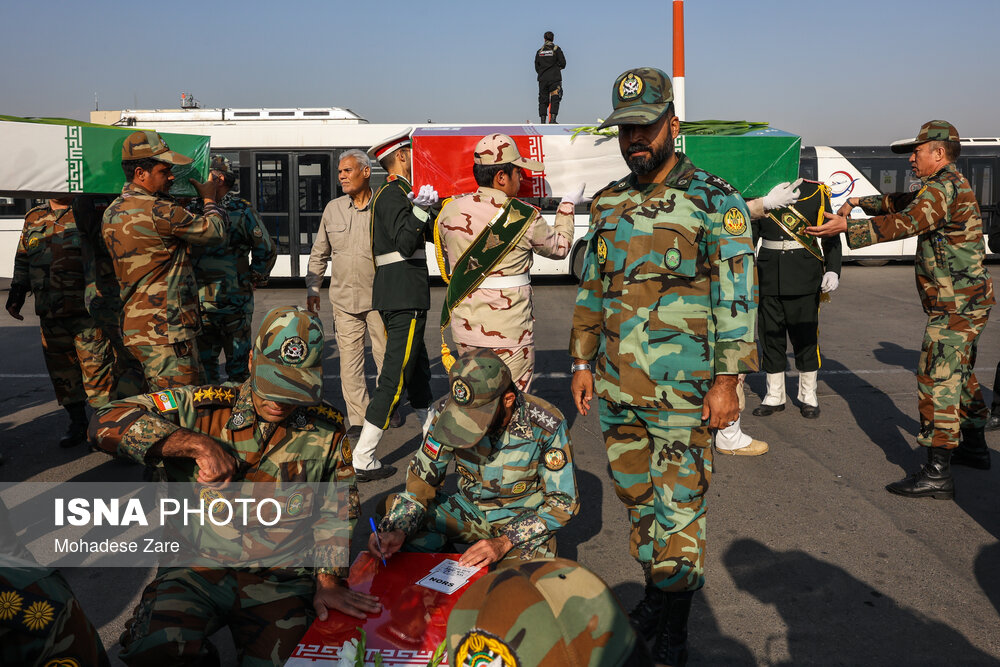 آیین استقبال از پیکرهای مطهر شهدای گمنام - مشهد