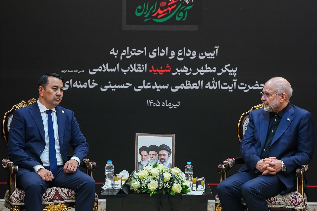 دیدار مارلن مامتعلیف رئیس مجلس قرقیزستان با قالیباف