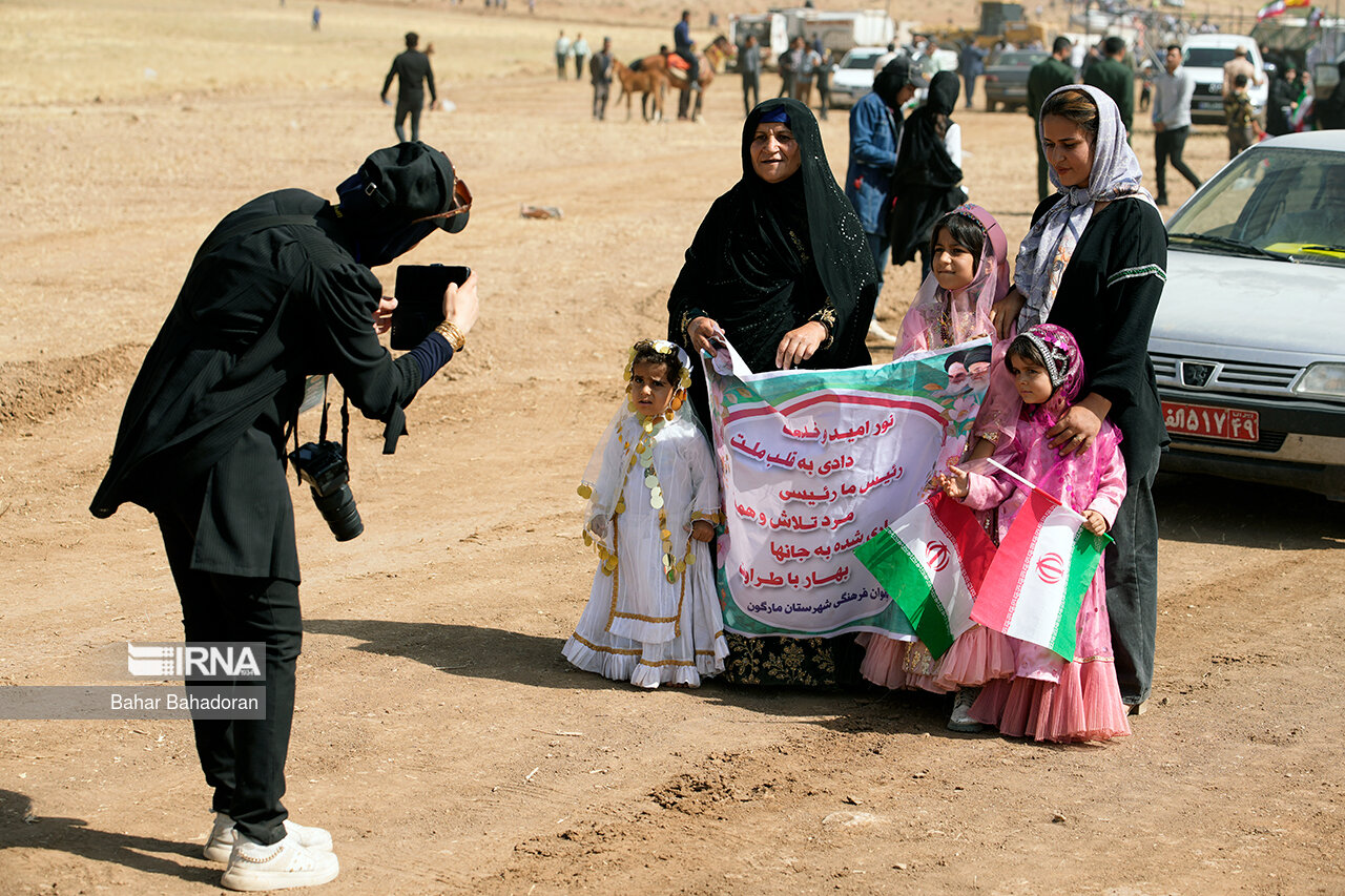 رئیس جمهور در جشن بزرگ عشایر دشت سقاوه