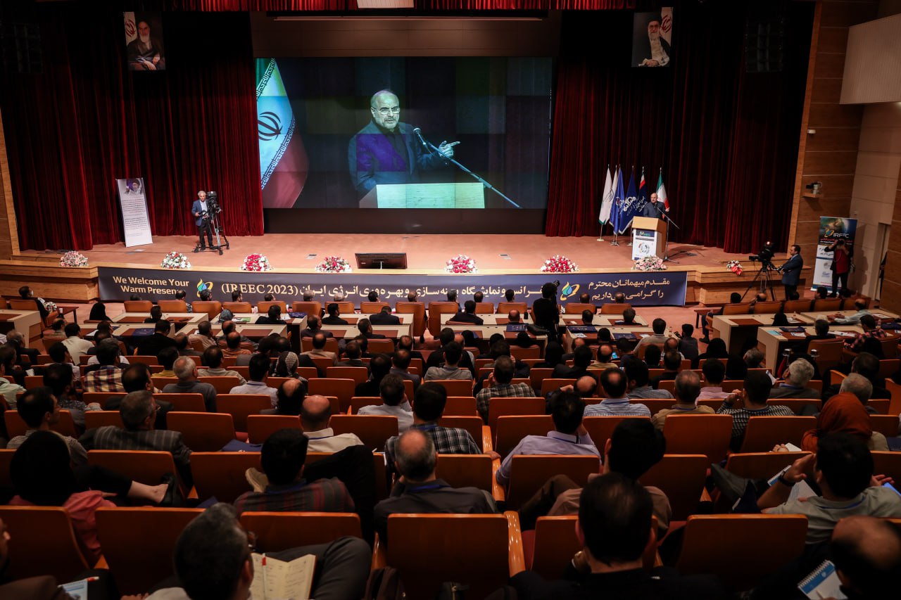 سخنرانی و حضور قالیباف در همایش و نمایشگاه بهینه‌سازی و بهره‌وری انرژی ایران