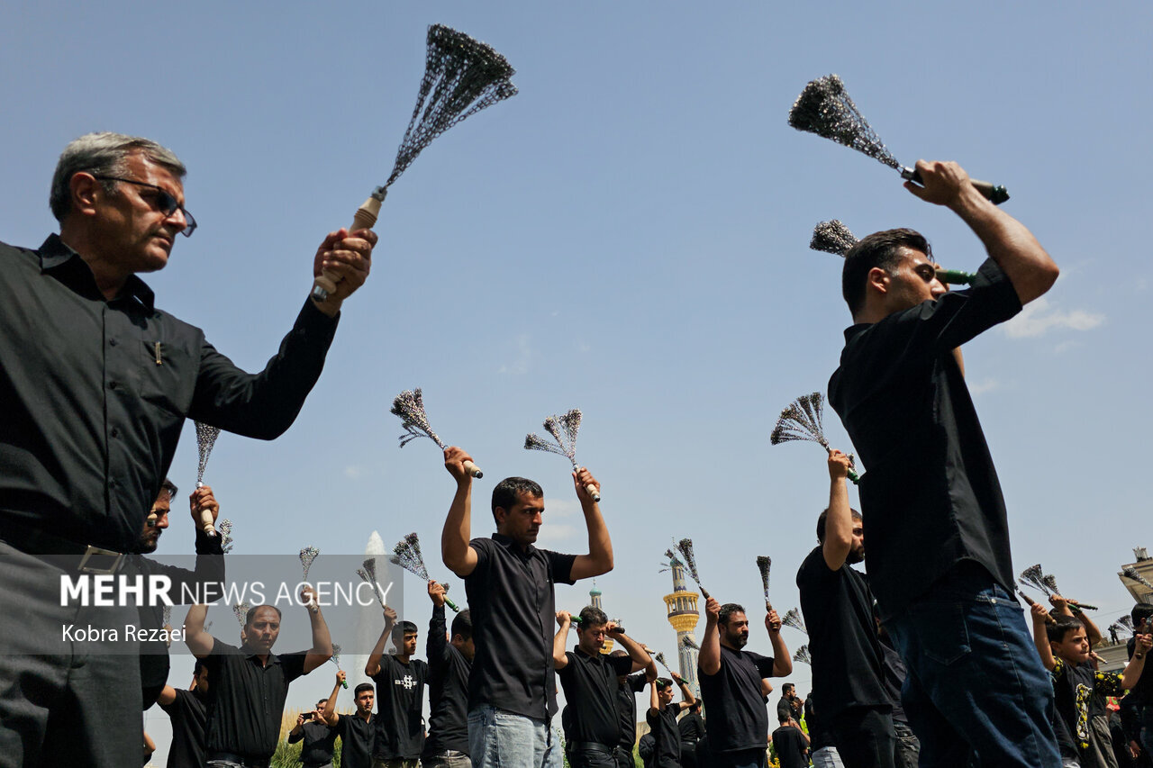 مراسم جاماندگان اربعین در استان‌ها