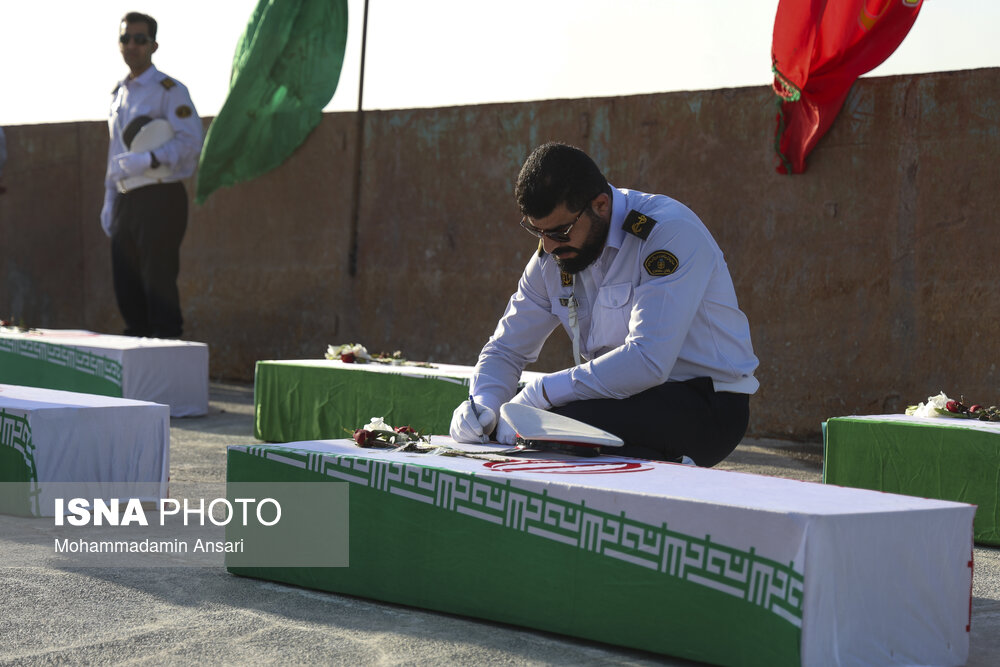 ورود پیکر پاک ۸۵ شهید دفاع مقدس از مرز آبی اروند