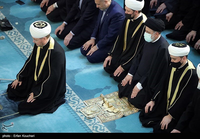 حضور و سخنرانی رئیس جمهور در مسجد جامع مسکو