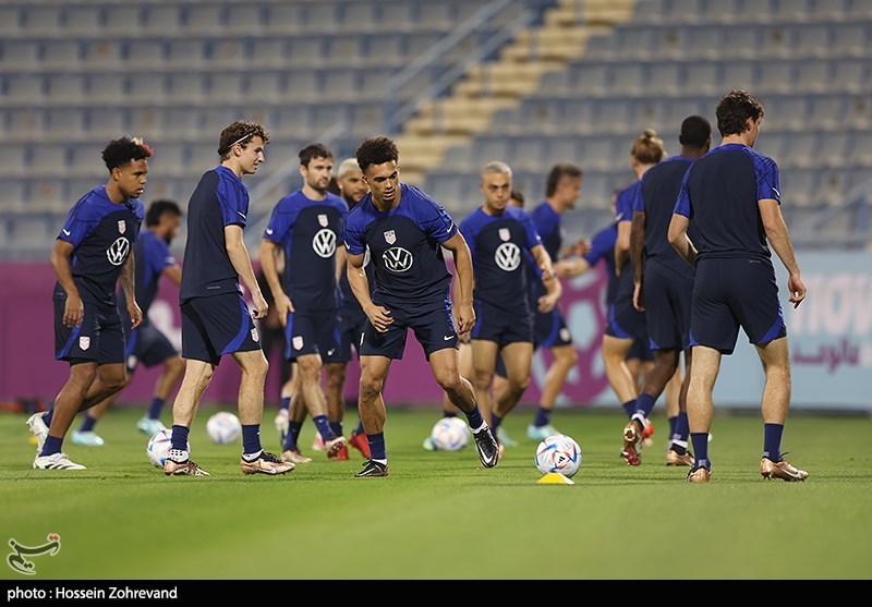 تمرین تیم ملی آمریکا 