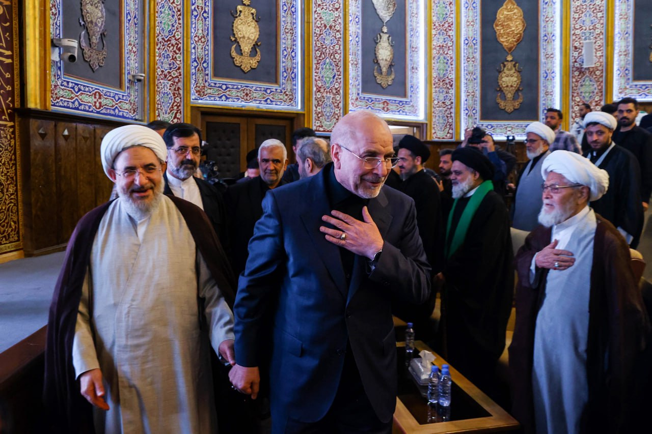 سالگرد شهادت دبیران کل حزب الله لبنان با حضور قالیباف 