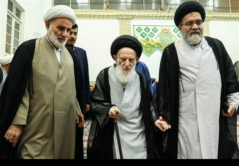 دیدار رئیس مجلس با آیت‌الله شبیری زنجانی