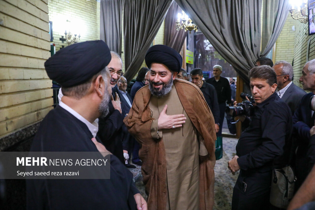 مجلس ترحیم همسر آیت الله سیستانی در تهران