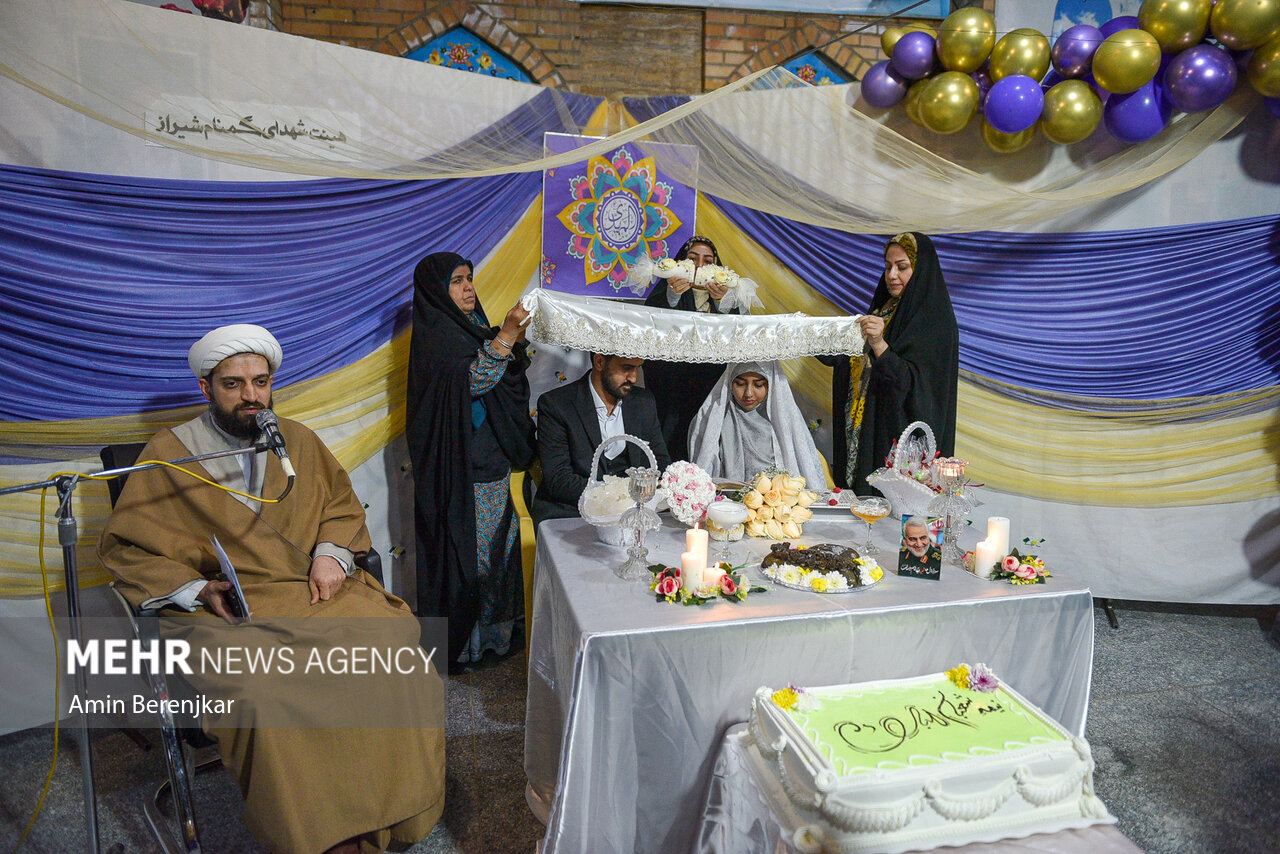 پیوند آسمانی در جوار قهرمانان گمنام وطن