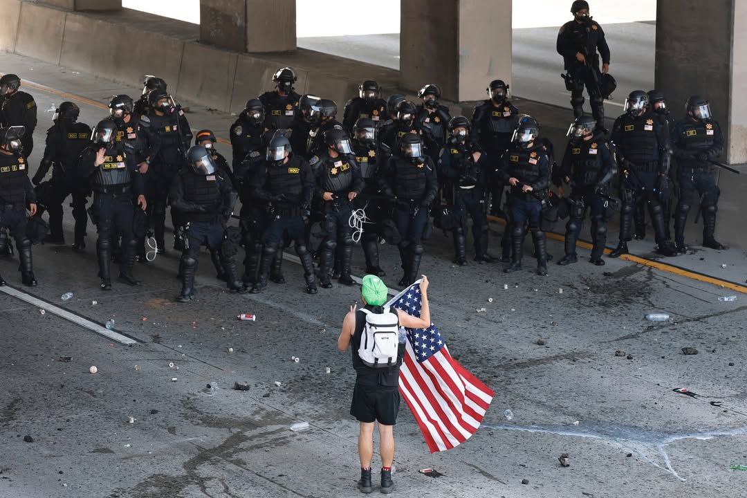 درگیری های دیروز لس آنجلس آمریکا