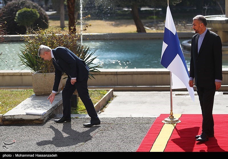 وزرای امور خارجه ایران و فنلاند