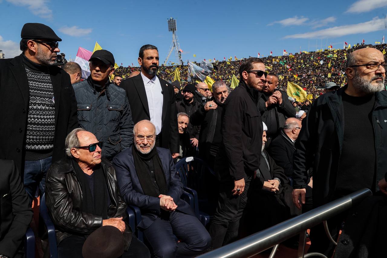 حضور قالیباف در مراسم تشییع پیکر رهبران شهید مقاومت