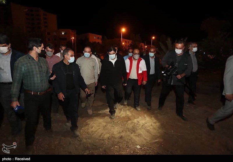 بازدید مخبر از مناطق زلزله زده هرمزگان