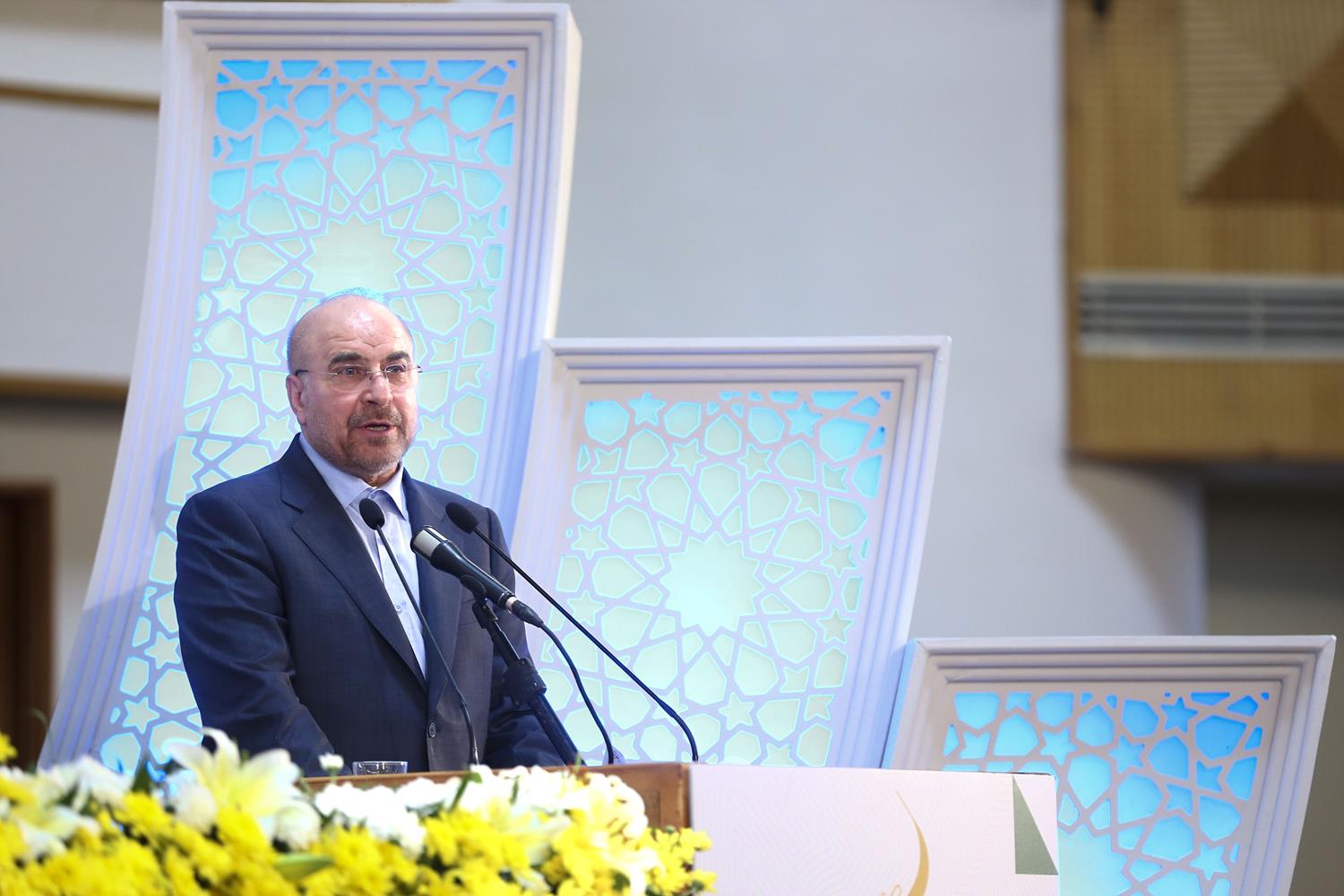 حضور قالیباف در آیین افتتاحیه سی‌ونهمین دوره مسابقات بین‌المللی قرآن کریم