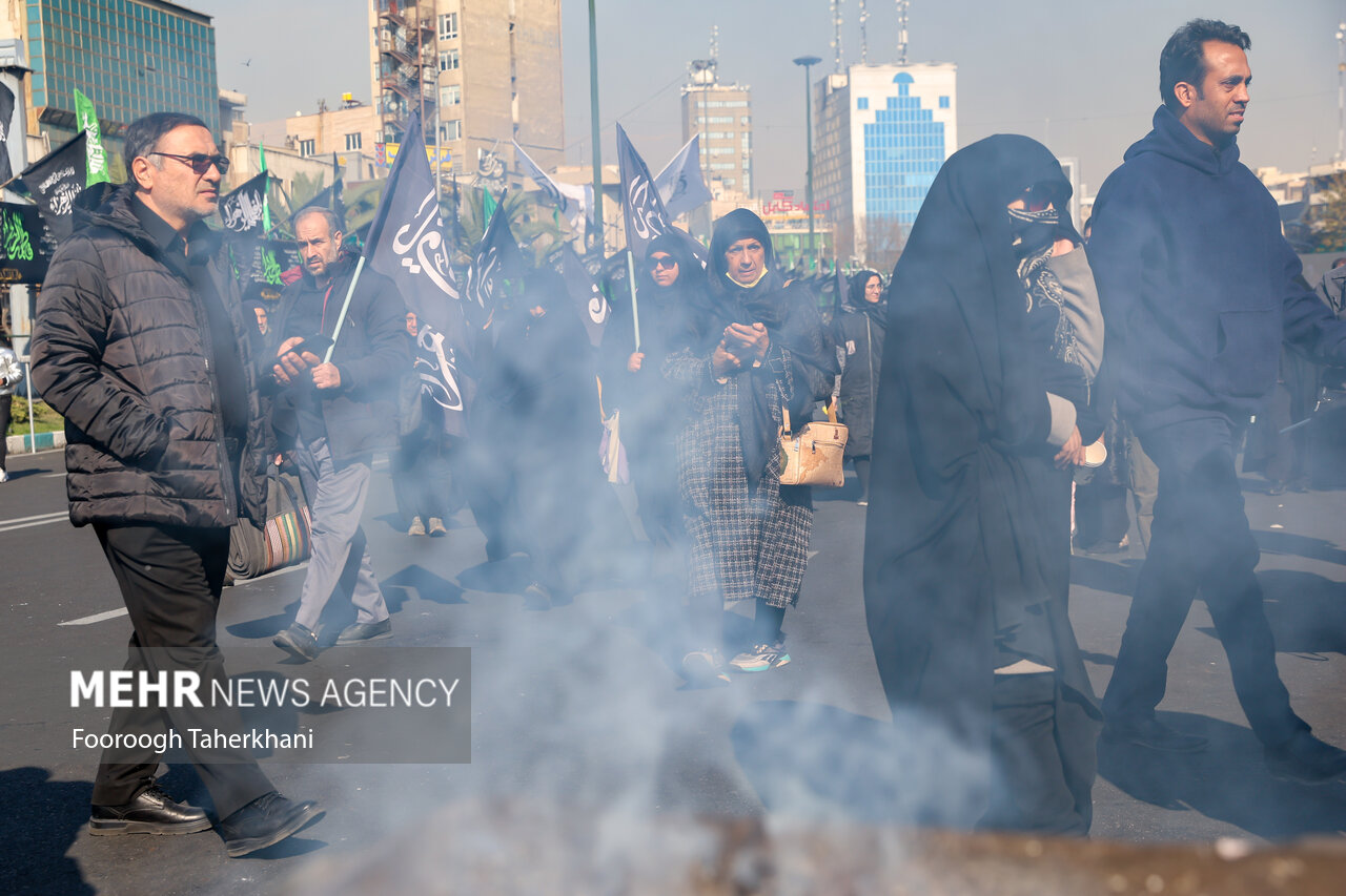 اجتماع بزرگ هیئت های فاطمی در میدان هفت تیر