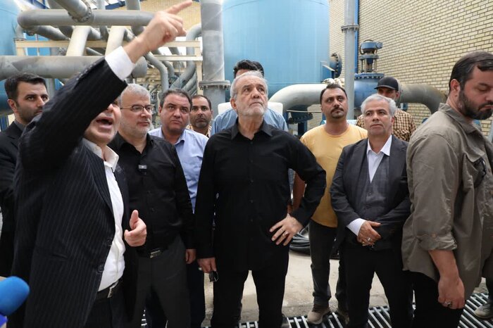 بازدید رئیس‌جمهور از سد کرج