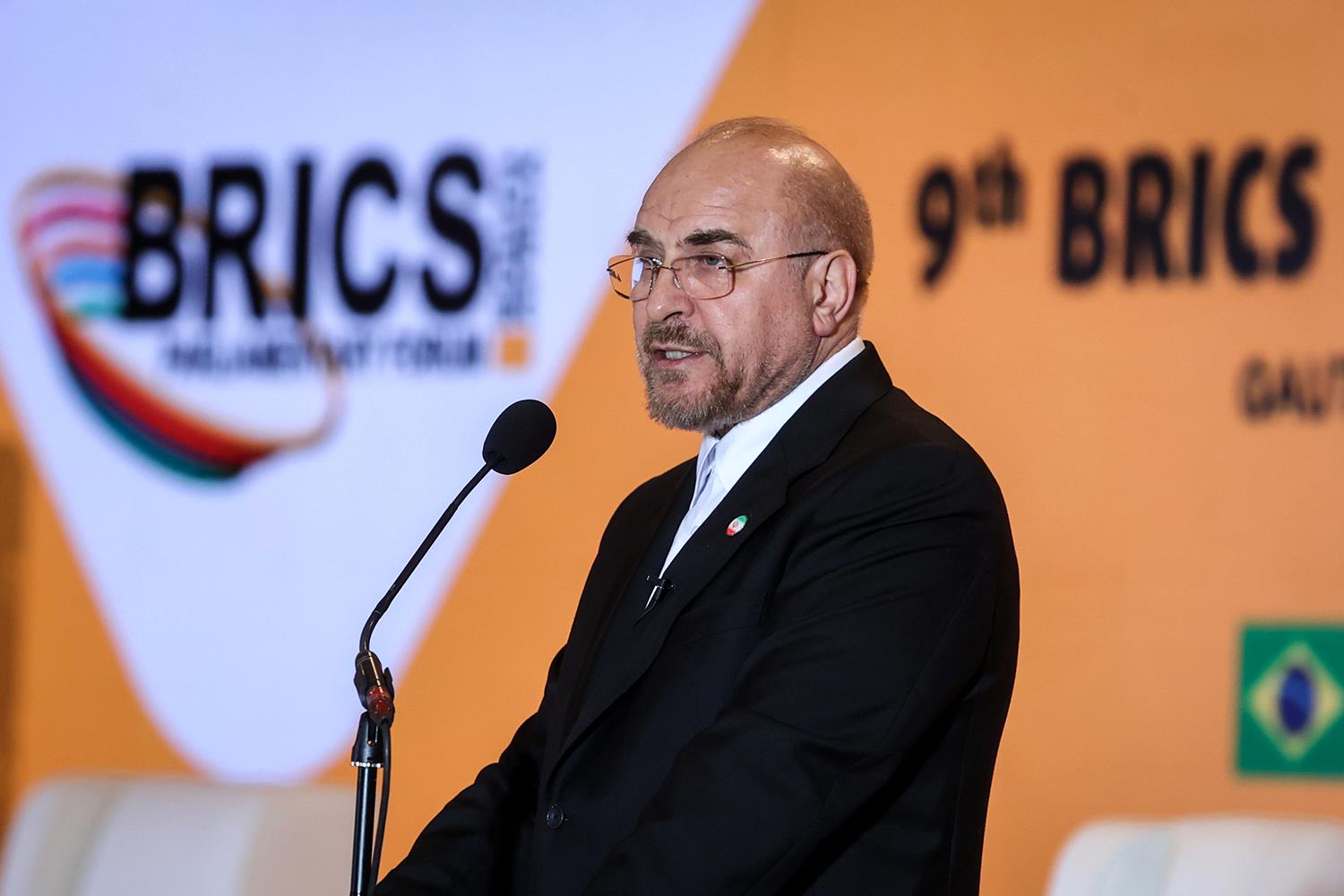 تصاویر: سخنرانی قالیباف در مجمع پارلمانی بریکس ۲۰۲۳