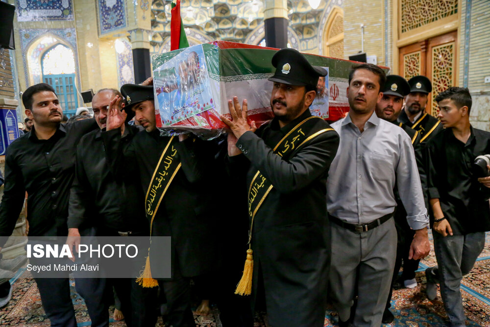 تشییع و تدفین پیکر شهید میثم سلگی