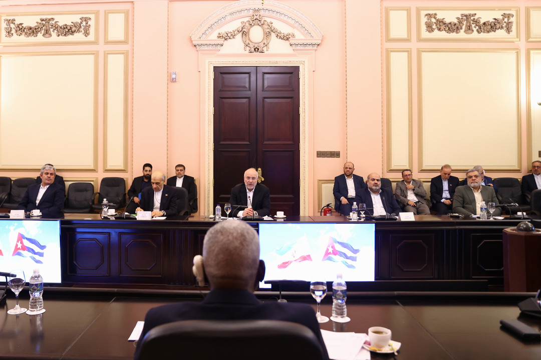 دیدار  قالیباف با لاسو هرناندز، رئیس مجلس کوبا