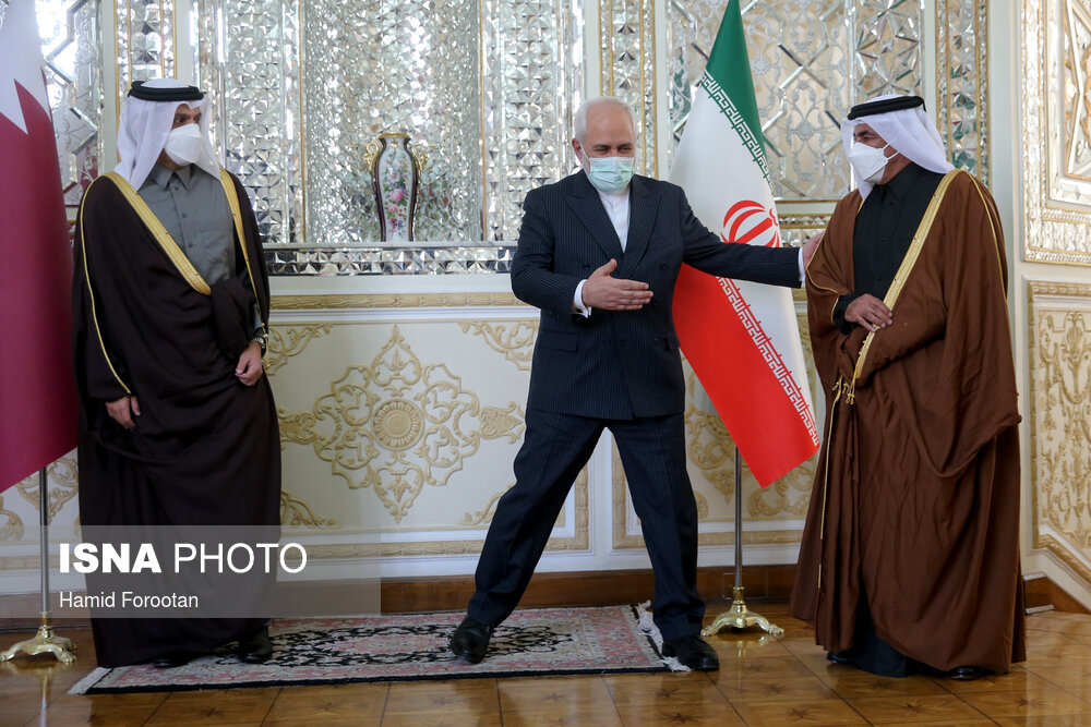وزیر خارجه قطر در تهران