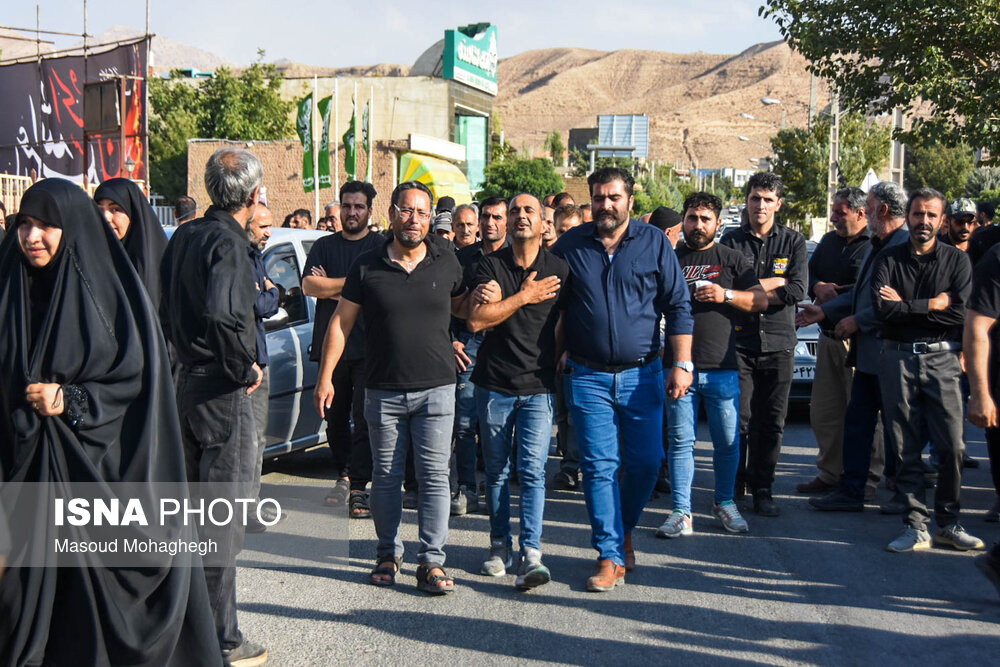 تشییع پیکر جانباختگان حادثه انفجار معدن طزره دامغان