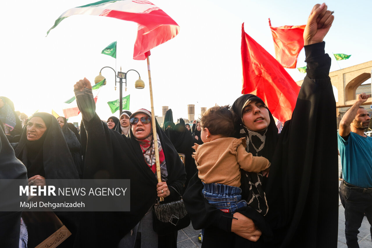 تجمع مردمی حمایت از عملیات «بشارت فتح» در سراسر کشور