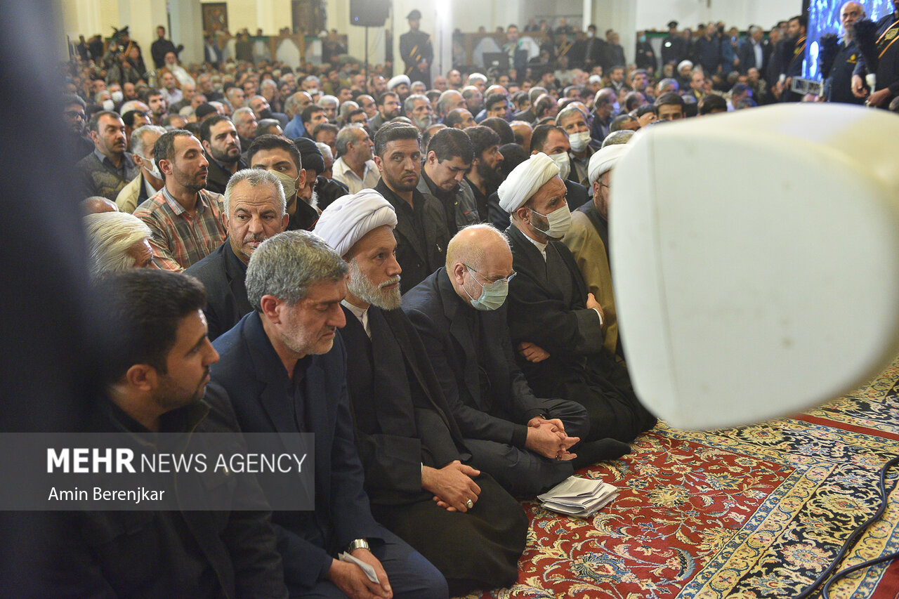 مراسم چهلمین روز شهدای شاهچراغ(ع) با حضور رئیس مجلس