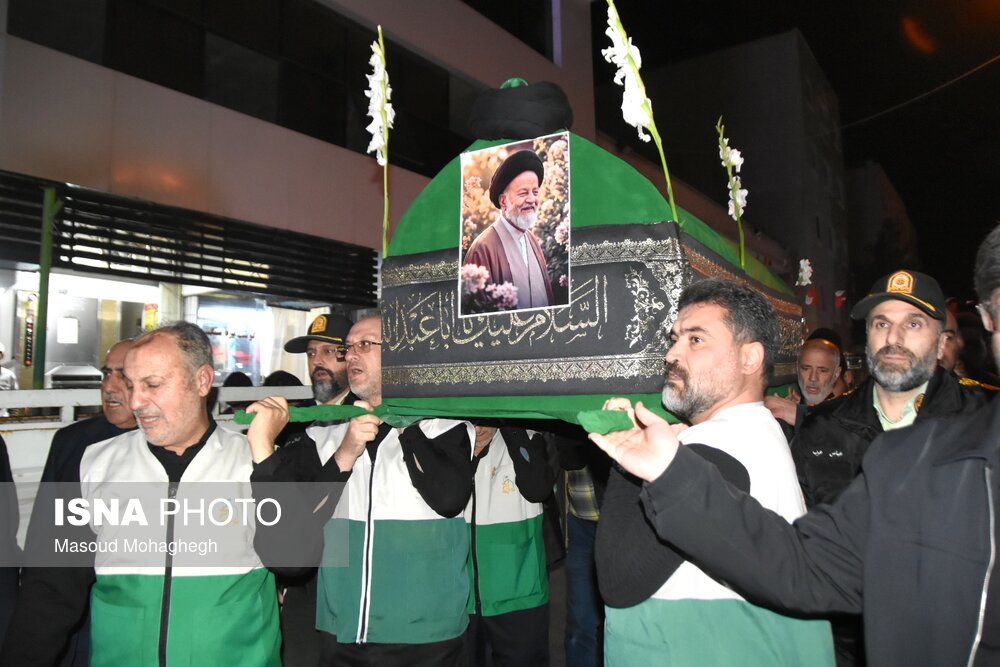 مراسم وداع با پیکر آیت الله سید محمد شاهچراغی